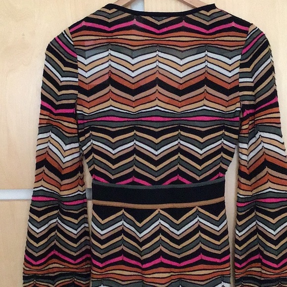 M Missoni Classic Knit Chevron Dress Made In Italy - Picture 15 of 16